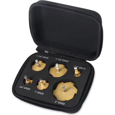 Ensemble D'Outils de Levage PPR, Foret Étagé, 6 Pièces, Tige Hexagonale, Outil de Connexion de Conduite D'Eau 20-63 mm pour Alésage de Conduite D'Eau (1/5)