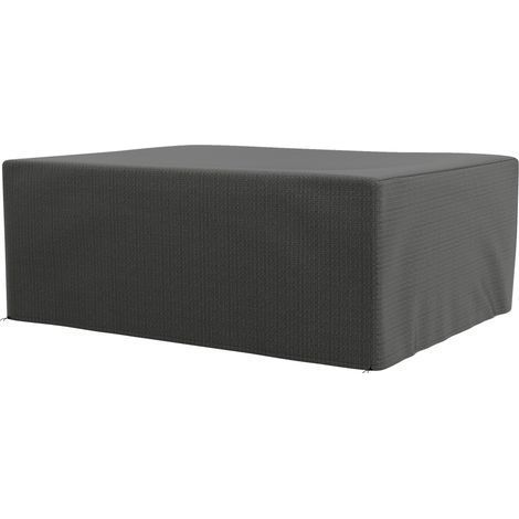 Housse de protection pour mobilier de jardin, résistante à l’hiver, imperméable, anti-UV, 235 x 190 x 90 cm, grise (1/5)