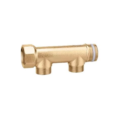 Collettore semplice, componibile. Interasse 50 mm 1". 2 derivazioni - Misura 1/2" 592625