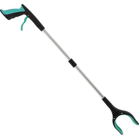Pince de préhension pliable légère pivotante multifonction pour ramasser déchets, vert (1/5)