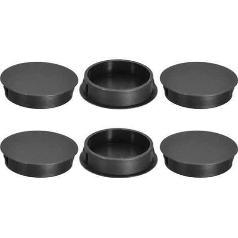 6Pcs Bouchon de Trou en Nylon, 41.5-42mm Diamètre de Trou Bouchon d'étanchéité Rond Souple et Flexible de Verrouillage Bouchons en Caoutchouc pour Bouteilles, Tuyaux, Cuisine, Noir (1/5)