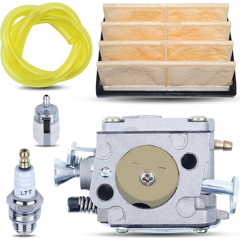 Kit carburatore LinDuxe con filtro aria e tubo carburante per motosega Husqvarna 61 266 268 272 272XP