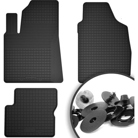 Tapis en caoutchouc + butées pour : Fiat 500 FL hatchback (2013-2019) (1/5)