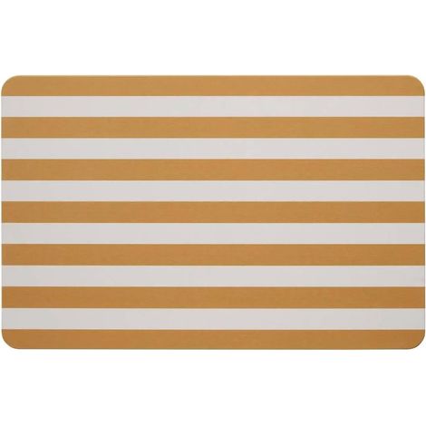 Tapis de Bain en Diatomite "Strio" 39x60cm Jaune