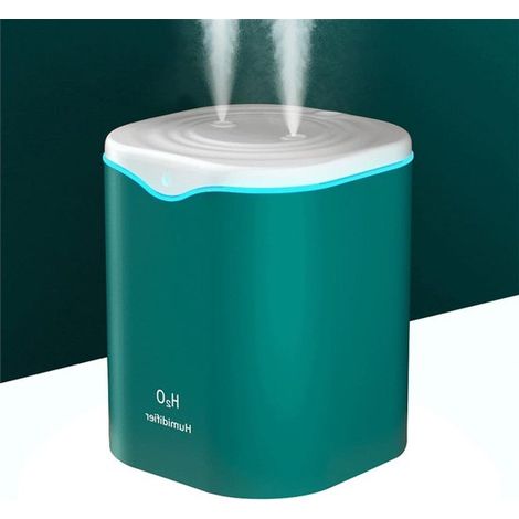 Tragbarer USB-Luftbefeuchter – 2000 ml – Fürs Schlafzimmer – Flüsterleiser Luftbefeuchter – Luftbefeuchter für Zimmerpflanzen – Grün (1/5)