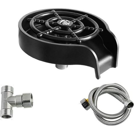 Rinceur de verre, kit de nettoyage rapide hydrojet, rinceuse à 5 jets