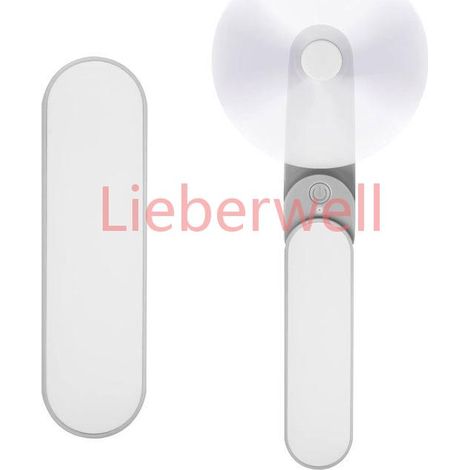 Mini ventilateur portatif, petit ventilateur de poche portable rechargeable par USB (blanc, 1 paquet) (1/5)