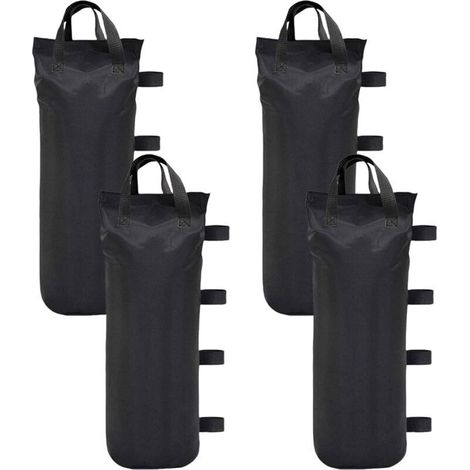 Lot de 4 sacs de sable pour tonnelle, sacs de sable pour tente, poids de qualité industrielle pour pieds de tonnelle, sacs de sable pour toutes les tentes dépliantes, auvent, terrasse extérieure (1/5)