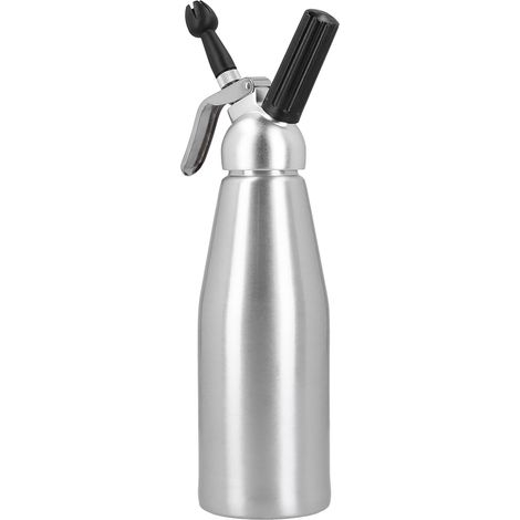 Siphon à crème chantilly en alliage d'aluminium avec 3 embouts décoratifs, 1000 ml (1/5)