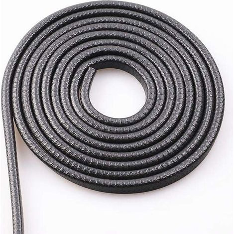 10M Protection Portiere Voiture, Acier à Ressort en U à L'intérieur, Pas Besoin de Coller, Protection en Caoutchouc de Port de Voiture (Noir) (1/5)