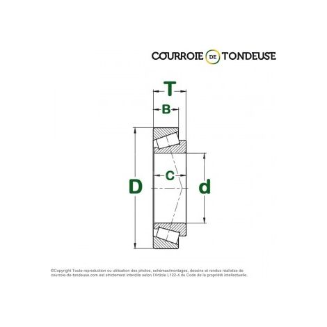 Roulement à rouleaux conique SKF 31305-J2 - 25x62x18,25