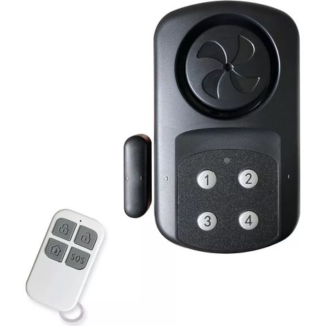 Détecteur d'ouverture autonome sur piles étanche IP67 avec sirène intégrée - clavier et télécommande (1/5)