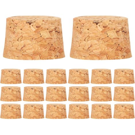 100 bouchons liège, 3x25x15 cm, bois, coniques fermeture étanche (1/5)