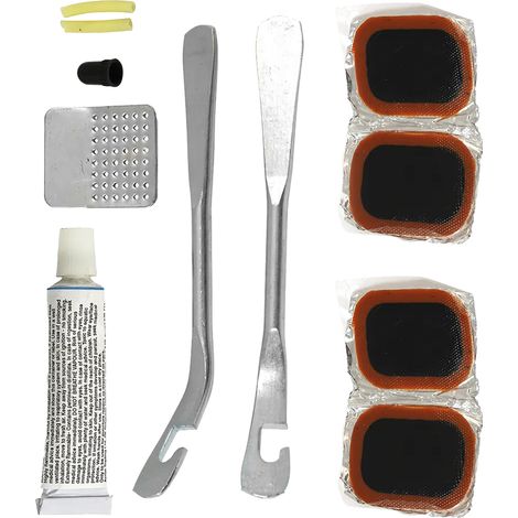 KIT RIPARAZIONE BICICLETTE set 12 pezzi