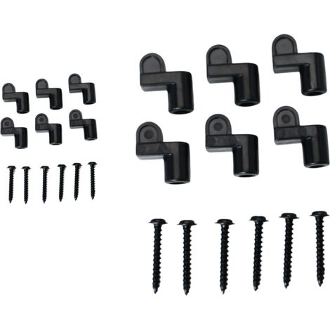 Clips pour moustiquaire 12 pièces – Clips ABS avec vis pour maintien sécurisé, plusieurs couleurs, compact 1.9cm x 0.95cm (1/5)