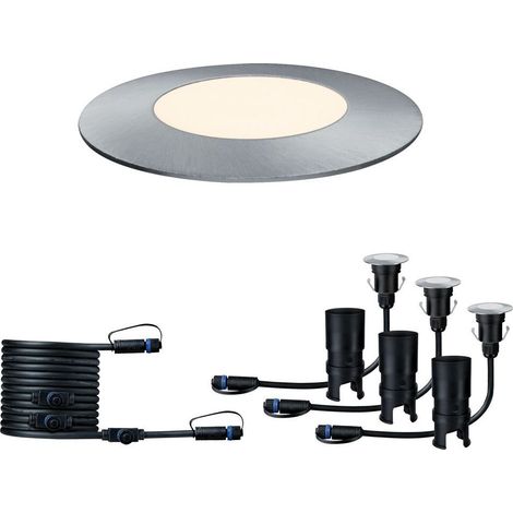 Paulmann 93949 Beleuchtungssystem Plug & Shine LED-Außeneinbauleuchten (Ergänzungs-Set) 3er Set L