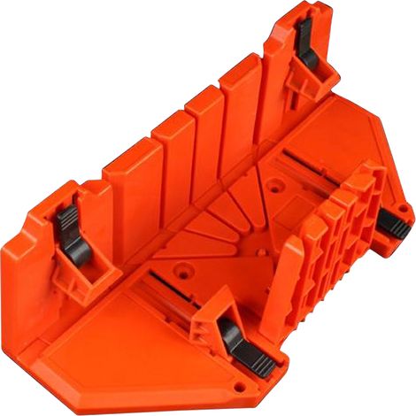 Boîte à onglets de 14 pouces avec mâchoire mobile et antidérapante pour les angles de fente de scie arrière 45/22,5/90 degrés Coupes Boîte de sciage et de serrage pour le travail du bois