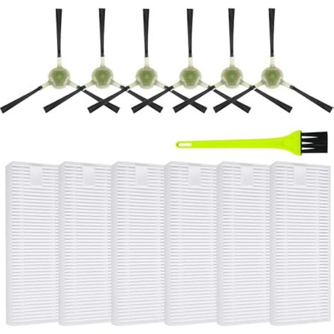 Accessoires Filtre pour Lefant M210P / M210 Pro, 6 Filtre Hepa 6 Brosses Latérales Robot Aspirateur Pièces de rechange (1/5)