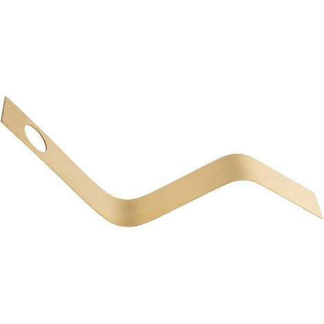 Casier à vin en Forme de S, Support de Stockage de vin en Acier Inoxydable Support d'étagère à vin de Style concis pour la décoration de comptoir de Bar (Gold) (1/5)