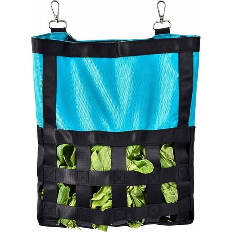 Sac de Nourriture Chinchilla, Ratelier Lapin Suspension Ensemble Fixe, Gamelle Petits Animaux pour Lapins Chinchillas Gros Cochon d’Inde, Bleu (1/5)