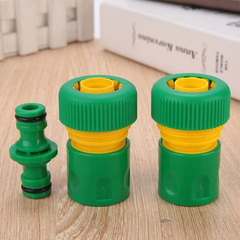 Adaptateur de raccord rapide pour tuyau d'arrosage 3/4" (3 pièces) - Outil de réparation (1/5)