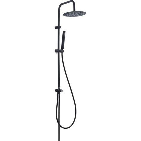Columna de ducha negra Pretto