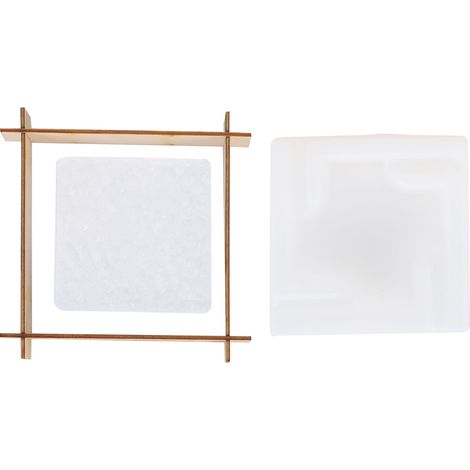 Set Aschenbecherform DIY Kristall Epoxidform Spiegeloberfläche Silikon Aufbewahrungsbox Basis L (1/5)