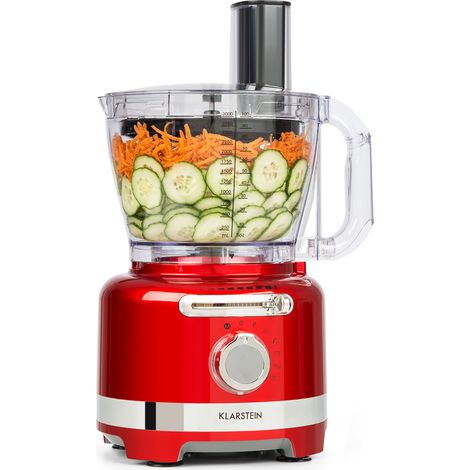Robot de cuisine - Mixeur multifonction - Klarstein Luca blender - Mixeur rouge - 1000 W - Fonction d'auto-nettoyage - Rouge