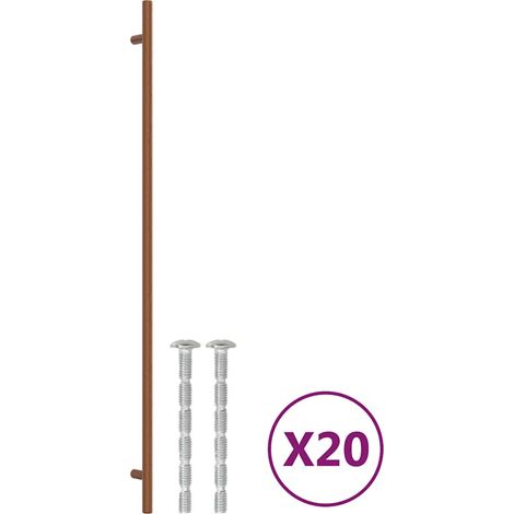 Poignées d'armoire 20 pcs Poignée de meuble bronze 480 mm acier inoxydable CFW51088 (1/5)