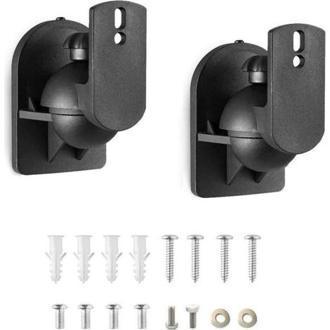 Supports muraux et de plafond pour enceintes. Une paire de supports muraux pour enceintes de bibliothèque. (1/4)