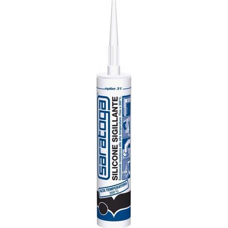 Silicone acetico nero alta temperatura 280 ml npbn 31 saratoga - saratoga