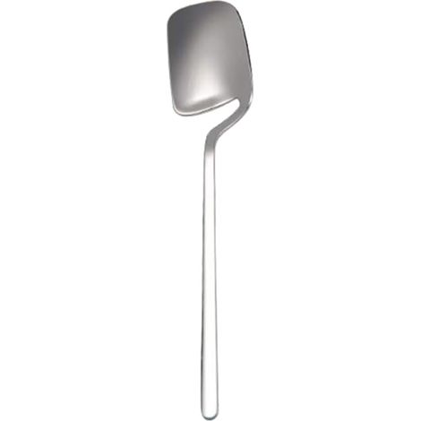 Petite cuillère en inox argenté avec encoche (1/3)