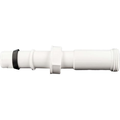 tecuro Überlauf-Verbindungsrohr Ø 25 x 165 mm mit 1 Zoll ÜWM (1/5)