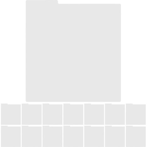 Lot de 15 Séparateurs de Classification pour Vinyles en PP Blanc, Design Simple et Élégant, Rangement Polyvalent pour Documents et Magazines la Maison Bureau (1/5)