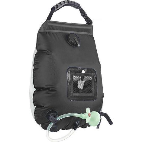 Sacs de stockage d'eau pliables de 20 L à énergie solaire pour le camping, la randonnée et les voyages. Équipement de bain portable pour la douche et le bain.