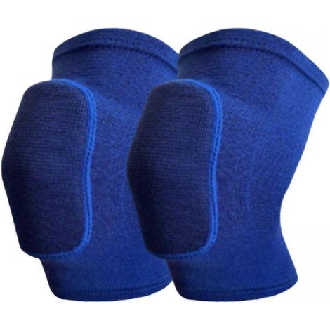 Shxx Knieschoner, weiche, atmungsaktive Knieschoner für Männer, Frauen und Kinder, Knieschutz, Kniebandagen für Volleyball und Fußball D927-54-M-Blue
