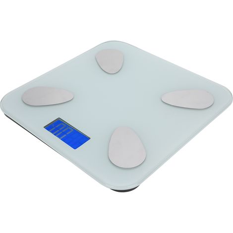 Balance connecté intelligent, pèse-personne Bluetooth, analyseur de graisse corporelle, impédancemètre digital précis, compatibilité smartphone, suivi santé et poids corporel. (1/5)