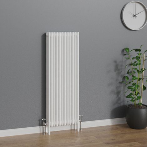 WarmeHaus Traditional Radiator 1500x560mm White Vertical 4 Column (1/5)