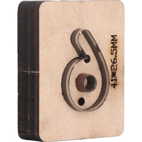 Matrice de découpe en forme de 6, 41 x 26,5 mm (1/5)