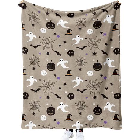 Couverture d'Halloween 100 cm x 130 cm, idéale pour les lits de fête - 62 (1/4)