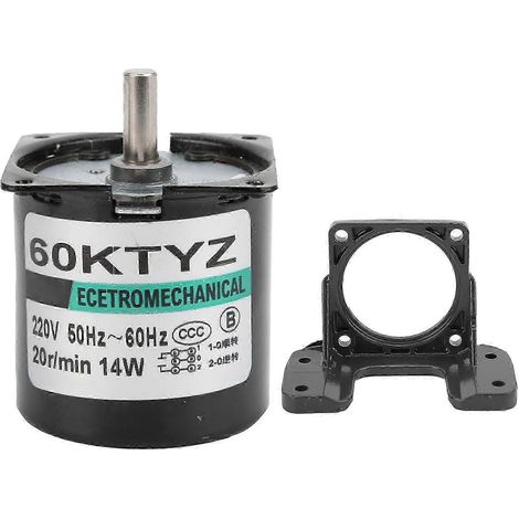 220 V Wechselstrom, 20 U/min Permanentmagnet-Synchronmotor, Exzenterwellengetriebe, Zubehör für Mini-Getriebemotor. (1/5)