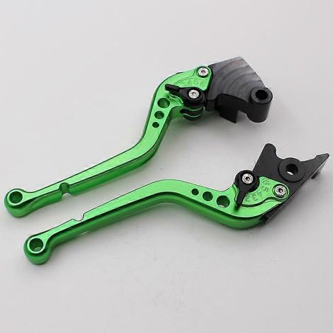 Modifications pour Kawasaki Ninja Z125 : embrayage de frein réglable en alliage d'aluminium, levier de klaxon au guidon (tige longue verte). (1/5)