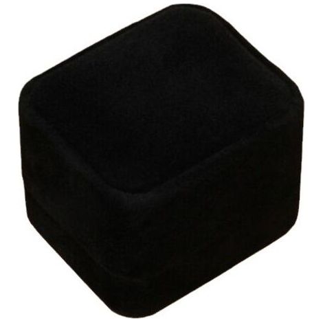 PA Samt-Schmuckkästchen, quadratische Flanell-Ringbox, Ringbox, Ohrring-Box, für Verlobung, Antrag, Hochzeit, Jahrestag, Gedenktag (40 x 45 x 40 mm) (1/5)