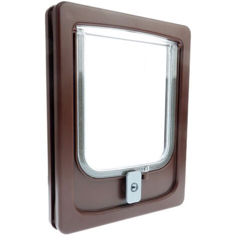 Chatière 4 positions XL en plastique avec tunnel 24 × 28 cm – Trappe silencieuse avec joint TPR 360° et fermeture magnétique – Animallparadise (1/5)