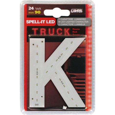 Spell-It Led, 90 mm, 24V - Rosso - K