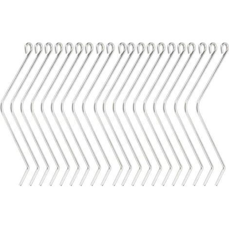 Connecteur de Ruche en Acier Inoxydable 20 Pices, XU, Support de Fil de Flexion pour Outils d'apiculture en Bois de Ruche connecteurs Beehive - (1/5)
