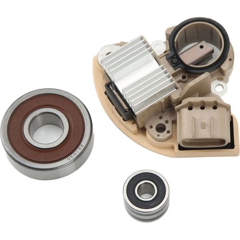 Le kit de reconstruction d'alternateur en aluminium 23100 1AA1B pour Murano, Quest, Altima et Maxima comprend un régulateur, des balais et des roulements. (1/5)
