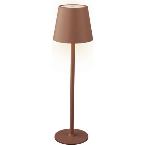 Lumineo Lampada da Tavolo Ricaricabile 9x27 cm Colore Terra (1/4)