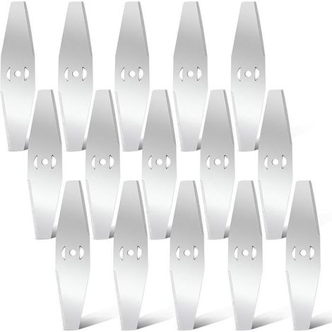 Lot de 15 lames de rechange pour coupe-bordure - lames de tondeuse électrique - débroussailleuse électrique (1/4)