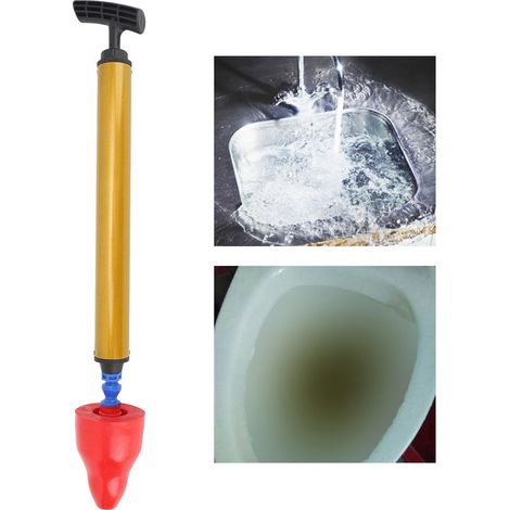 Perce-à-Siphon à Haute Pression Rouge 3 Pièces ABS/Rubber pour Débloquer WC et Canalisations - Rapid et Sans Danger (1/5)